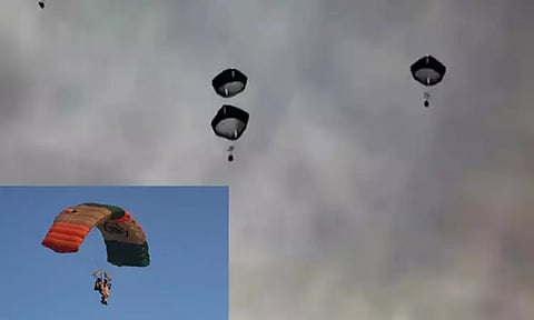 பாராசூட் பயிற்சியின்போது கீழே விழுந்து விமானப்படை வீரர் பலி