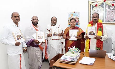 சீனிவாசமங்காபுரம் கல்யாண வெங்கடேஸ்வரர் கோவில் பிரம்மோற்சவ விழா: 18-ம் தேதி கெடியேற்றம்