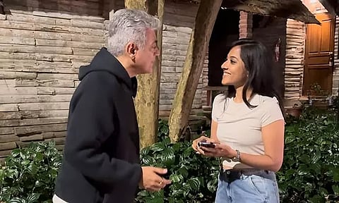 Actress shares about actor Ajith's sense of humor