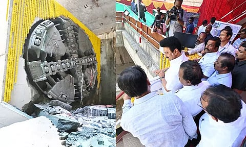 சென்னை மெட்ரோ ரெயில் பணி: முதல்-அமைச்சர் மு.க.ஸ்டாலின் ஆய்வு