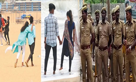 நாளை காதலர் தினம்: மெரினாவில் கண்காணிப்பை தீவிரப்படுத்தும் போலீசார்