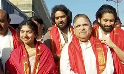 திருப்பதி ஏழுமலையான் கோவிலில் 'தண்டேல்' படக்குழு சாமி தரிசனம்