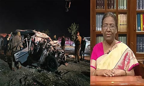 உத்தரபிரதேச சாலை விபத்து... 10 பேர் பலி- திரவுபதி முர்மு இரங்கல்