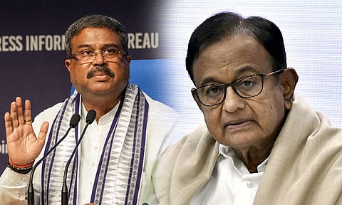 மத்திய கல்வி மந்திரியின் பேச்சு ஆணவத்தின் உச்சம்: ப.சிதம்பரம் கண்டனம்