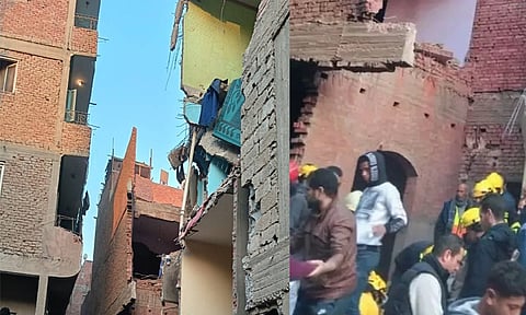 எகிப்து: குடியிருப்பு கட்டிடம் இடிந்து விழுந்து விபத்து - 10 பேர் பலி