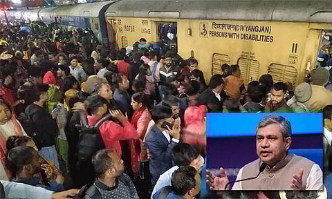 கூட்ட நெரிசலை சமாளிக்க கூடுதல் ரெயில்கள்: ரெயில்வே மந்திரி அஸ்வினி வைஷ்ணவ் அறிவிப்பு