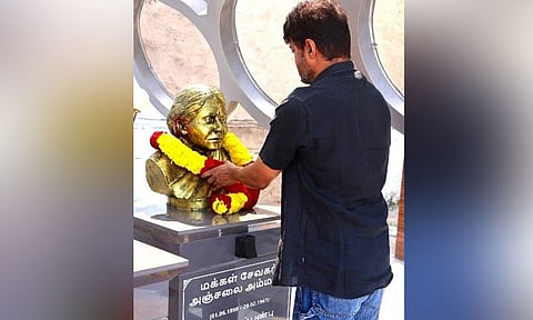 'அஞ்சலை அம்மாளின் நினைவு தினத்தில் பெண்களின் பாதுகாப்பை மீட்டெடுக்க உறுதியேற்போம்' - விஜய்