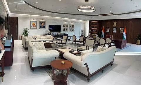 டெல்லி முதல்-மந்திரி அறையில் அம்பேத்கர், பகத்சிங் படங்கள்; அதிஷி குற்றச்சாட்டுக்கு பா.ஜ.க. பதிலடி