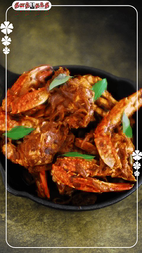 ஸ்பைசியான நண்டு வறுவல் செய்வது எப்படி..!