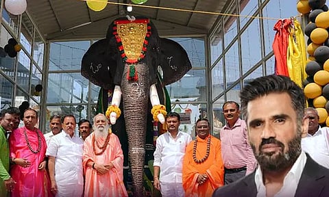 Famous Bollywood actor gifts 'robot' elephant to temple