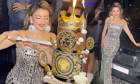 Urvashi Ratela celebrates her birthday with a diamond dress