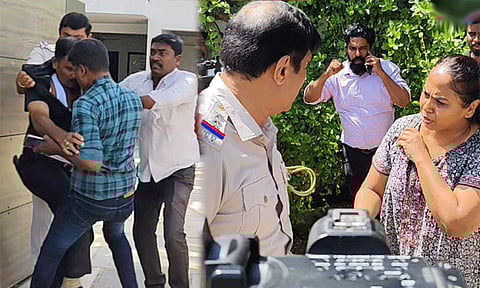 சீமான் வீட்டில் நடந்த களேபரம்: காயமடைந்த காவல் ஆய்வாளருக்கு மருத்துவமனையில் சிகிச்சை