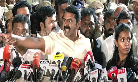 'கைது, மிரட்டலுக்கு அஞ்சமாட்டேன்' - சீமான் பேட்டி