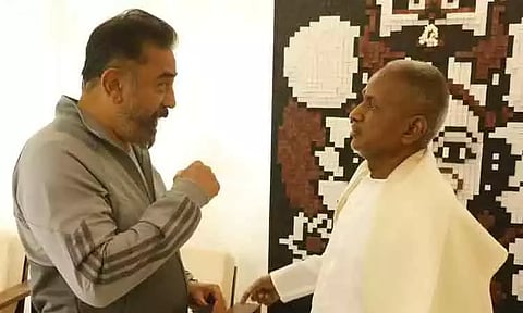 இளையராஜாவுக்கு கமல்ஹாசன் நேரில் வாழ்த்து