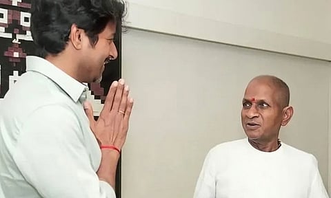 First Symphony...Sivakarthikeyan meets Ilayaraja in person and congratulates him