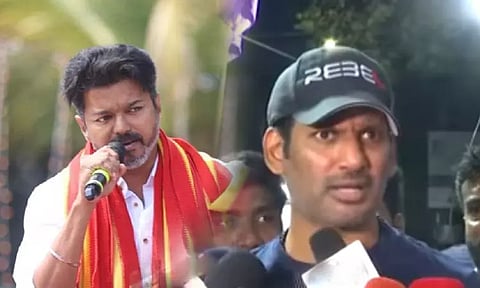 "Why are you asking me?".. Vishal's answer to a question about Vijay