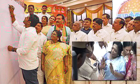 கையெழுத்து இயக்கத்திற்கு அனுமதி மறுப்பு: போலீசாருடன் கடும் வாக்குவாதம் செய்த தமிழிசை