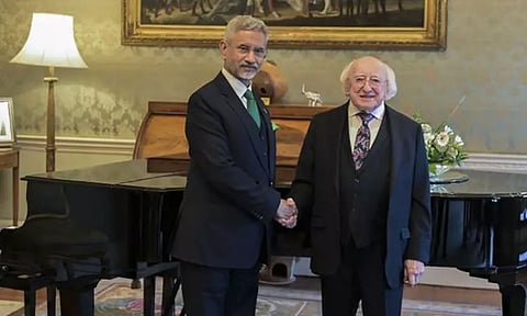 அயர்லாந்து ஜனாதிபதியுடன் மத்திய மந்திரி ஜெய்சங்கர் சந்திப்பு