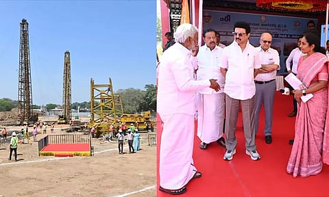 தீவுத்திடலில் ரூ.113 கோடி மதிப்பீட்டில் அமைக்கப்படும் பொது சதுக்கப் பணிகள்: முதல்-அமைச்சர் நேரில் ஆய்வு