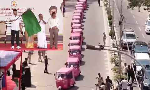 பிங்க் நிற ஆட்டோ திட்டத்தை தொடங்கி வைத்தார் முதல்-அமைச்சர் மு.க.ஸ்டாலின்