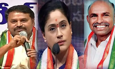 தெலுங்கானா சட்ட மேலவை தேர்தல்: வேட்பாளர்களாக விஜயசாந்தி உள்பட 3 பேரை அறிவித்தது காங்கிரஸ்