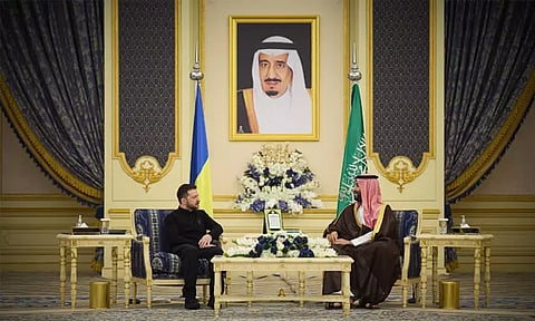 நீண்டகால அமைதி, இருதரப்பு பொருளாதார உறவுகள்; சவுதி அரேபிய இளவரசருடன் ஜெலன்ஸ்கி பேச்சுவார்த்தை