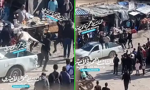 பாலஸ்தீனிய இளைஞர்கள் மீது ஹமாஸ் போராளிகள் கொடூர தாக்குதல்: வைரலான வீடியோ