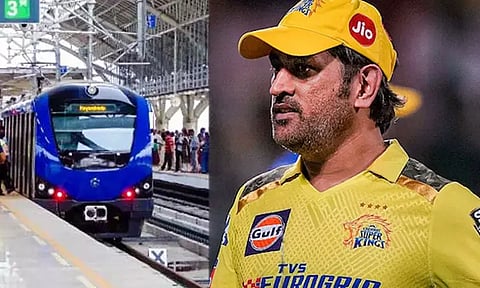 ஐபிஎல்; சென்னையில் நடைபெறும் போட்டிகளை காண மெட்ரோ ரெயில்களில் இலவச பயணம்