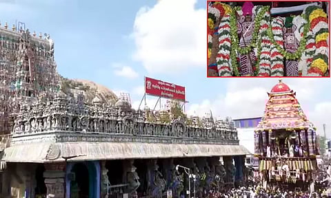 திருப்பரங்குன்றம் முருகப்பெருமான் கோவில் பங்குனி திருவிழா தேரோட்டம் கோலாகலம்