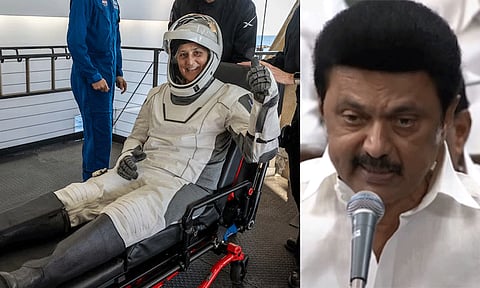 பூமிக்கு திரும்பிய சுனிதா வில்லியம்ஸ்:சட்டசபையில் வாழ்த்து தெரிவித்த முதல்-அமைச்சர் மு.க.ஸ்டாலின்