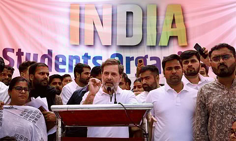 "கல்வியை ஆர்.எஸ்.எஸ். தன் கட்டுப்பாட்டில் எடுத்துக் கொண்டால் இந்தியா அழிந்துவிடும்.." - ராகுல் காந்தி