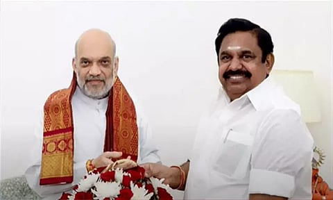 டெல்லி: மத்திய மந்திரி அமித்ஷாவுடன் எடப்பாடி பழனிசாமி சந்திப்பு