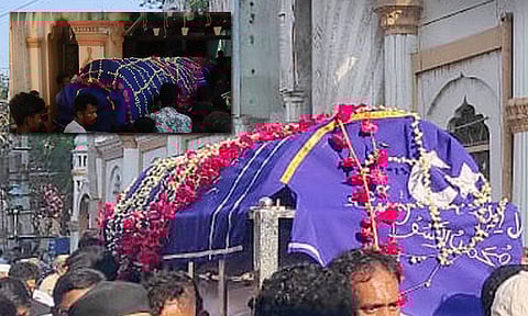 மதுரையில் ஷிஹான் ஹுசைனின் உடல் நல்லடக்கம்