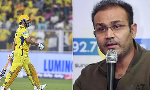 நீங்கள் எவ்வளவு பெரிய வீரராக இருந்தாலும்... - தோனி குறித்து சேவாக்