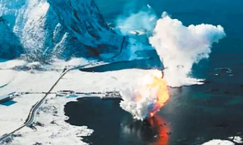 நார்வேயில் தனியார் விண்வெளி நிறுவனம் அனுப்பிய ராக்கெட் கடலில் விழுந்தது