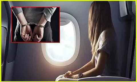 விமானத்தில் பெண்ணுக்கு திரும்ப, திரும்ப பாலியல் தொந்தரவு அளித்த இந்திய வம்சாவளி நபர்