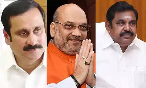 பா.ஜ.க. கூட்டணி வளையத்துக்குள் அ.தி.மு.க., பா.ம.க. - அமித்ஷா நாளை முக்கிய அறிவிப்பு வெளியிடுகிறார்