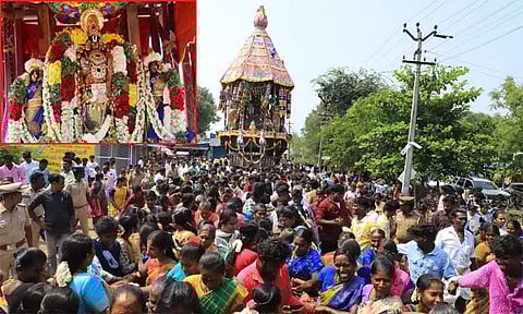 திருப்புல்லாணி ஆதி ஜெகநாத பெருமாள் கோவிலில் பங்குனி தேரோட்டம்