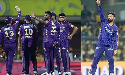 கொல்கத்தா அபார பந்துவீச்சு.. சென்னை 103 ரன்கள் சேர்ப்பு