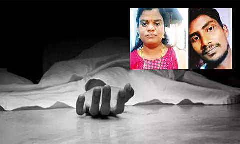 மனைவி விஷம் குடித்து தற்கொலை.. விசாரணைக்கு பயந்து கணவர் எடுத்த விபரீத முடிவு