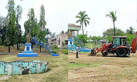 கோலார் தங்கவயலில் அம்பேத்கர் பூங்காவில் செடி, கொடிகள் அகற்றம்