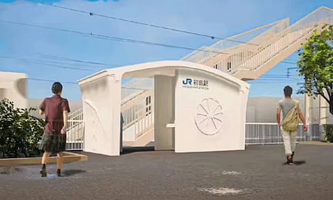 6 மணி நேரத்தில்.. முப்பரிமாண ரெயில் நிலையத்தை உருவாக்கிய ஜப்பான்