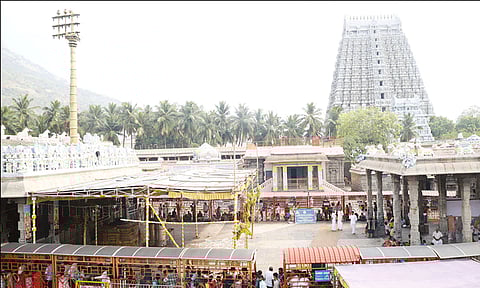 தமிழ் புத்தாண்டு: அருணாசலேஸ்வரர் கோவிலில் ஆயிரக்கணக்கான பக்தர்கள் சாமி தரிசனம்