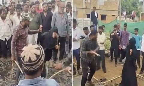 மதவழிபாட்டு தலத்தில் கணவன் அளித்த புகார்: நடுரோட்டில் பெண் மீது கொலைவெறி தாக்குதல்
