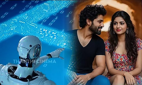 AI scenes throughout the film - the film industry is in anticipation