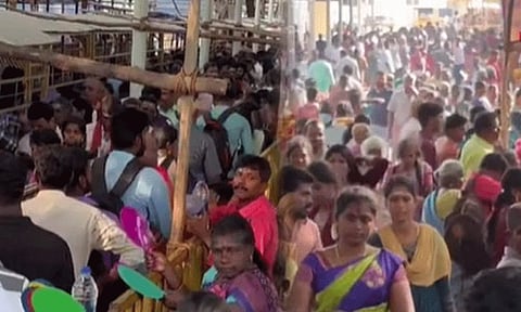 கோடை விடுமுறையையொட்டி திருச்செந்தூர் சுப்பிரமணிய சுவாமி கோவிலில் குவிந்த பக்தர்கள்