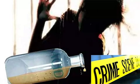 நடத்தையில் சந்தேகம்; மனைவி மீது ஆசிட் வீசிய கணவன் - அதிர்ச்சி சம்பவம்