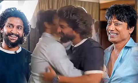 S.J. Surya meets Nani and Srinidhi Shetty
