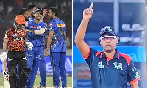 மும்பை - ஐதராபாத் ஆட்டம்: நடுவரின் செயலால் எழுந்த சர்ச்சை