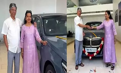 52 வது திருமண நாளில் மனைவிக்கு கார் பரிசளித்த எஸ் ஏ சந்திரசேகர்